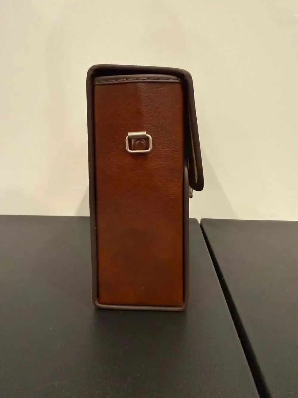 Vintage Tasco Zip Binoculars Hard Leather Case